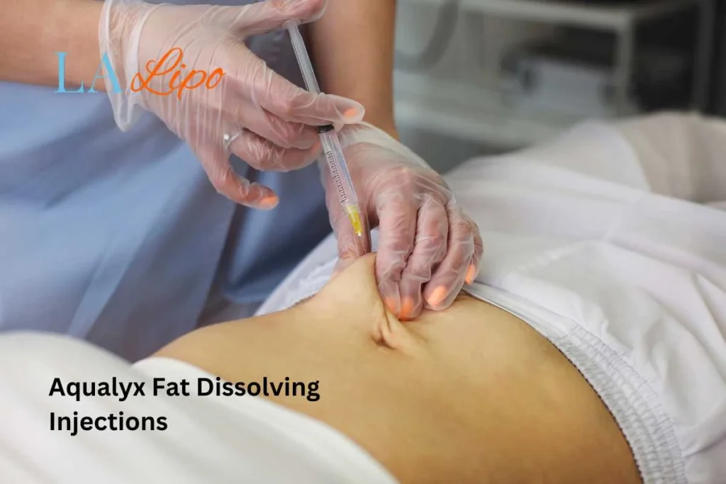 woman having fat dissolving injections Chingford in the stomach