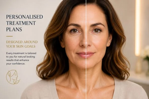Before and after results of Collagen Lift Therapy Chingford