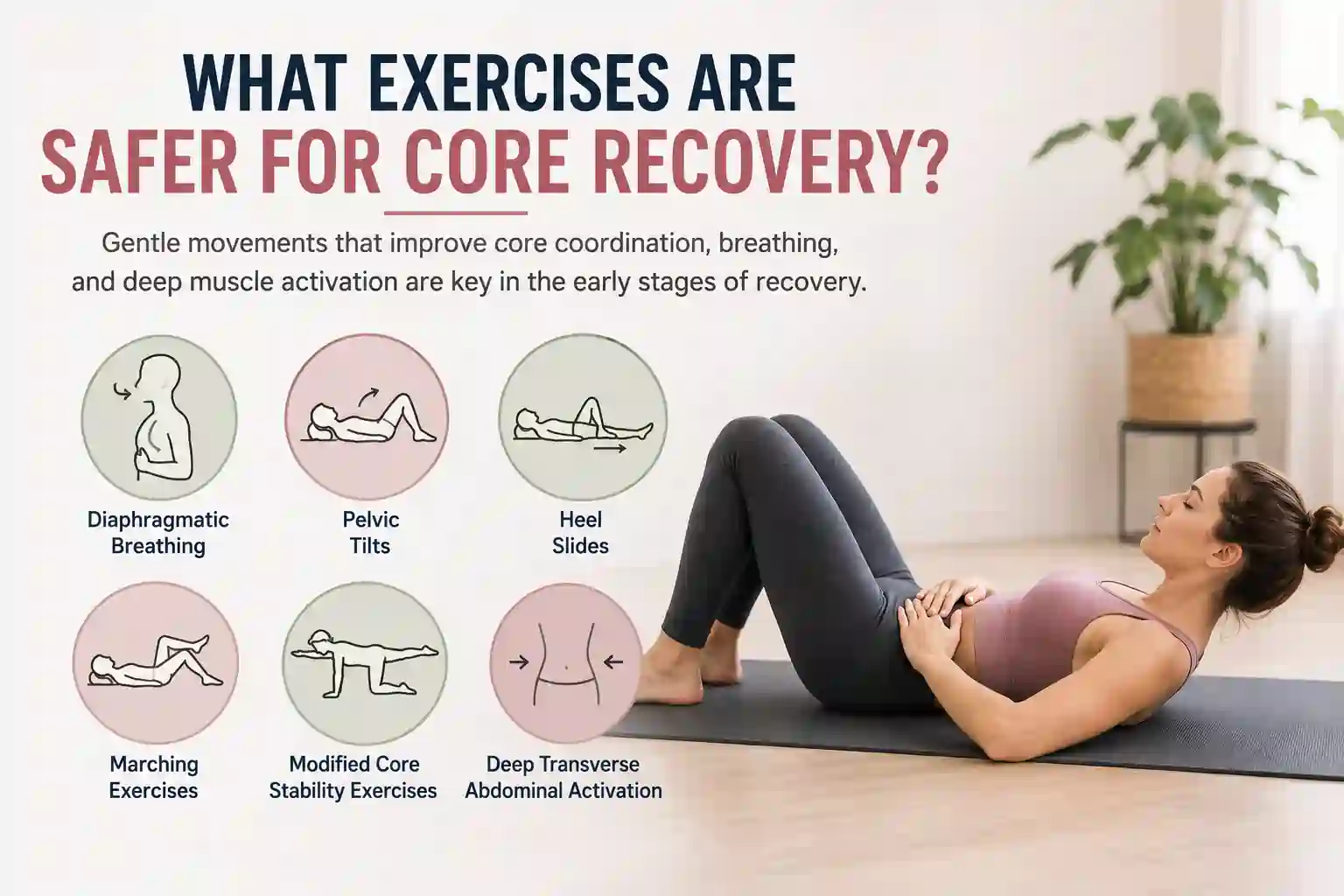 Which exercises may help diastasis recti Chingford?